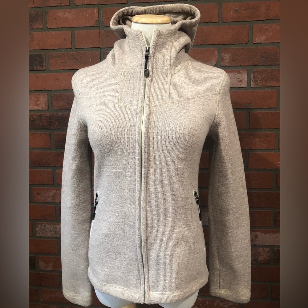 Size small Bench oatmeal coloured hooded jacket